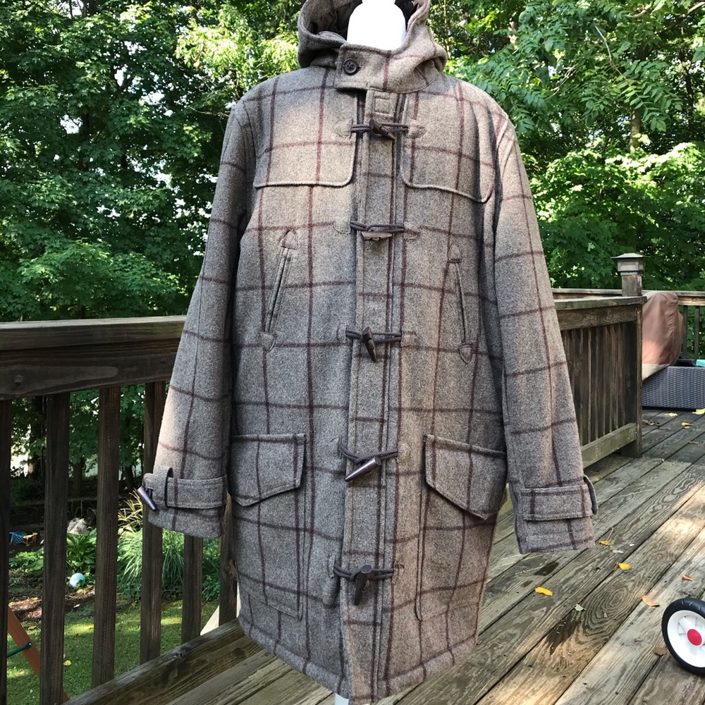 Spiewak & Sons Men’s Wool Duffle Coat Quilted XL
